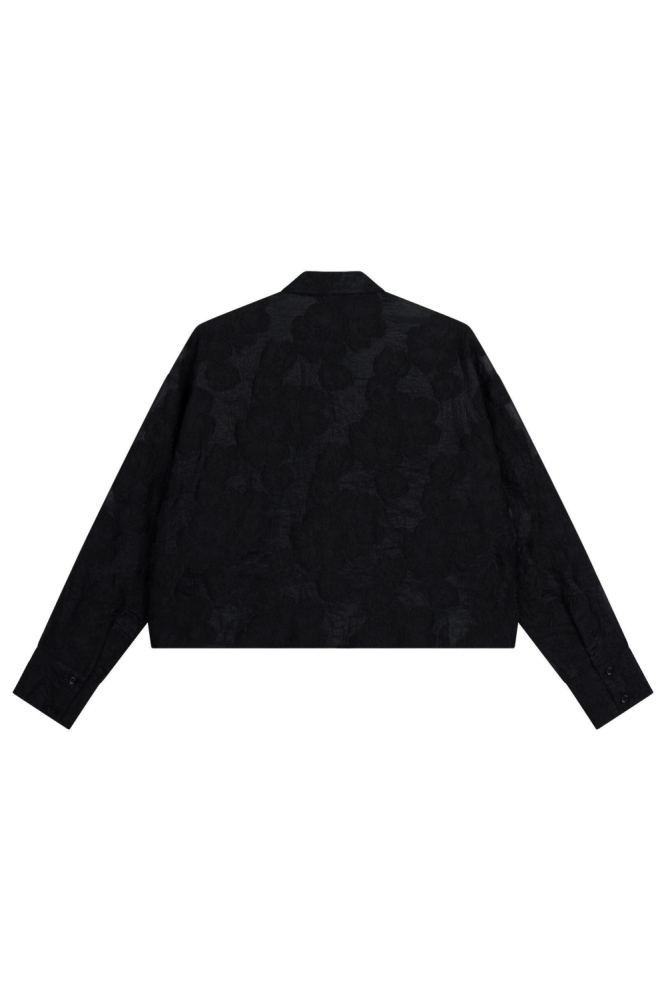 MARY CROPPED BLOUSE R2508955703 999 BLACK